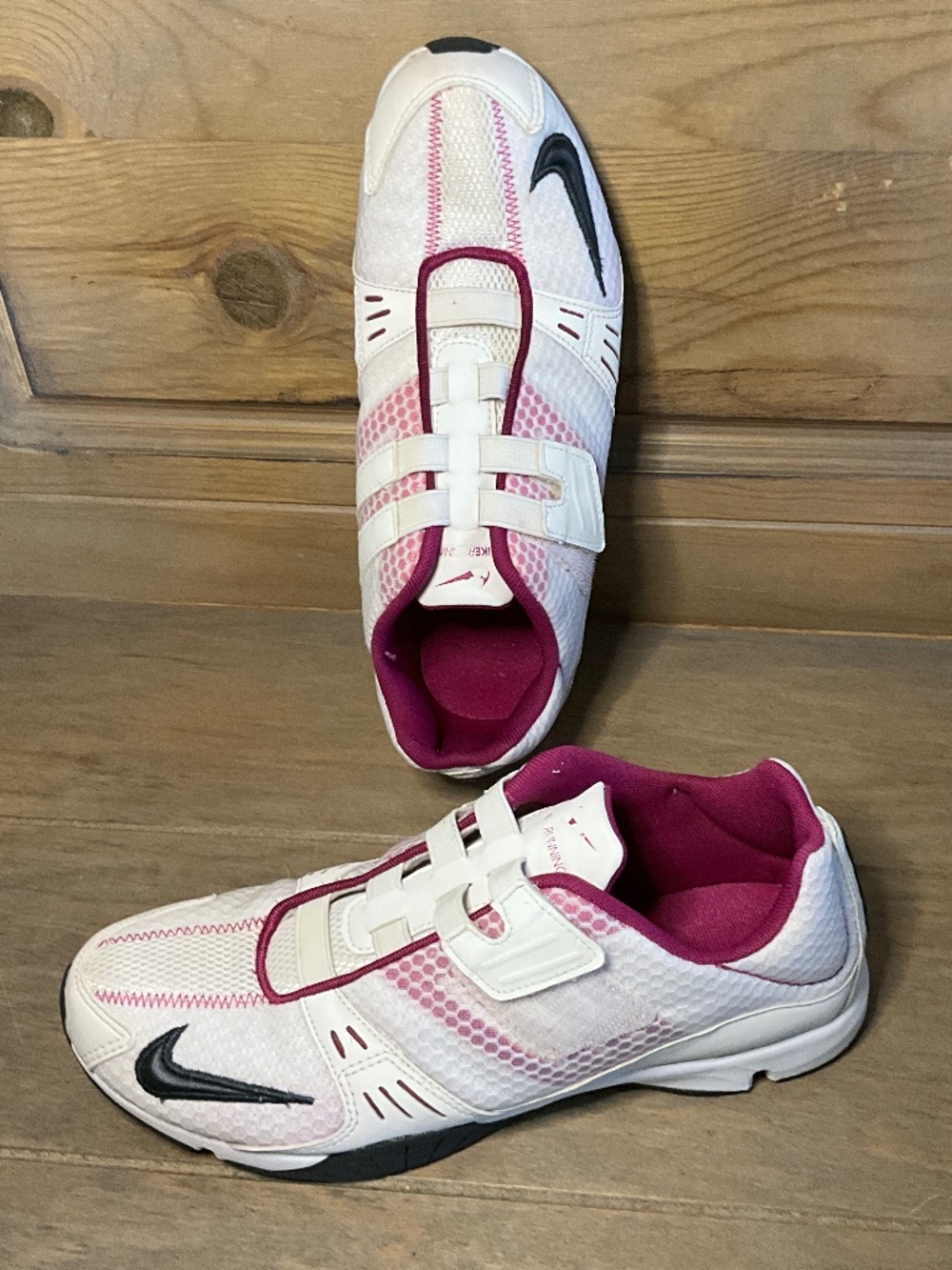 Nike Running Sneakers White Pink Grey Women's 7 VGC
